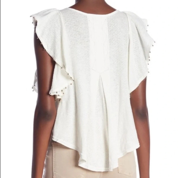 FREE PEOPLE White Tiny Bells Tank Top Size Small - Picture 2 of 6